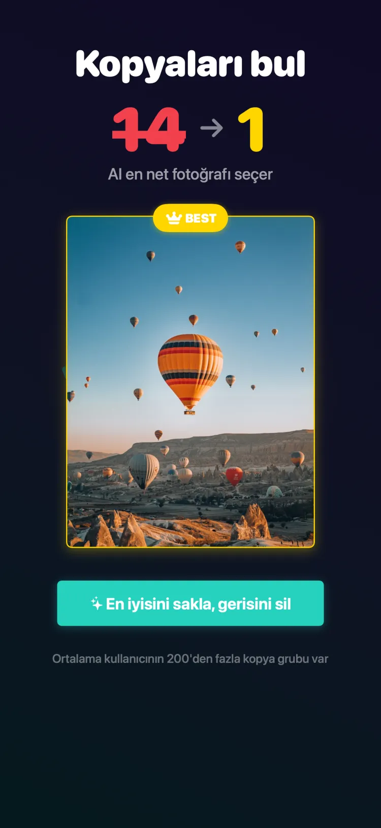Tidy 14 yinelenen fotoğraf bulup en net olanı otomatik seçiyor — AI en iyi çekimi belirliyor