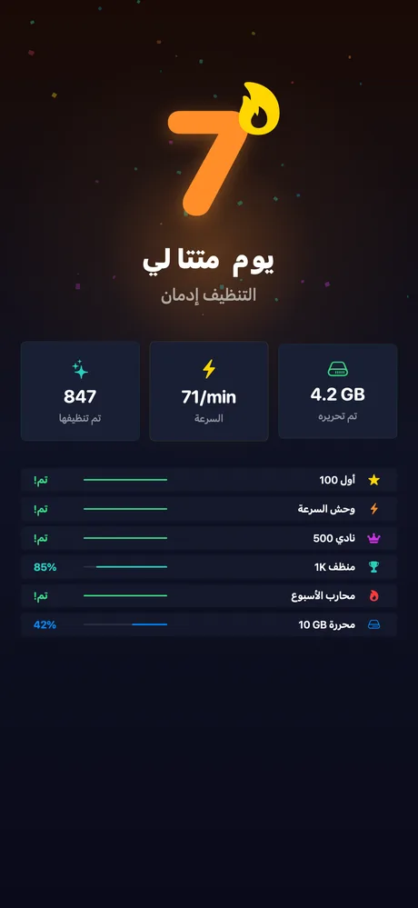 سلاسل التنظيف والتحديات الأسبوعية في Tidy